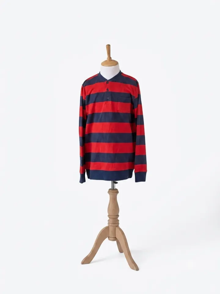 Wanex B red/blue stripe lonsleeve