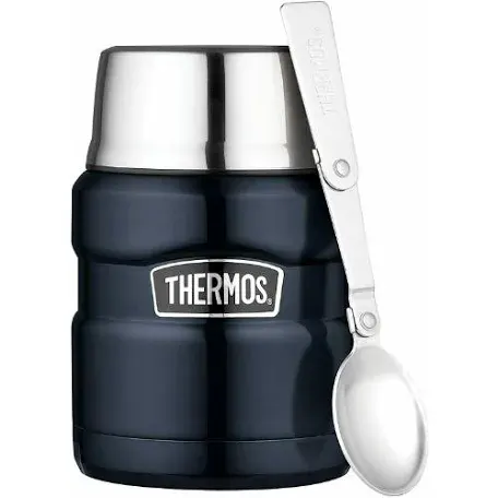 Thermos 470ml Food Flask(Deep blue)