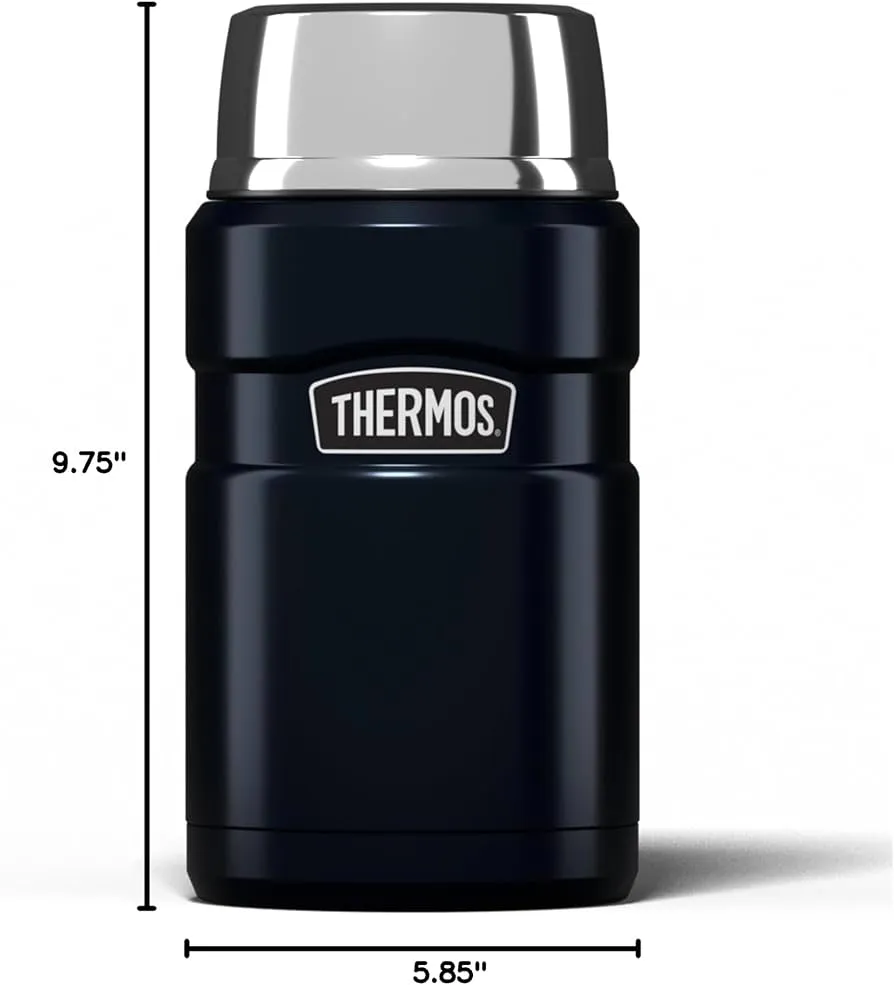 Thermos 710ml Stainless King Food flask(deep blue)