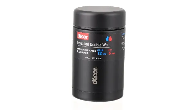 Decor insulated 520ml food flask(Black)