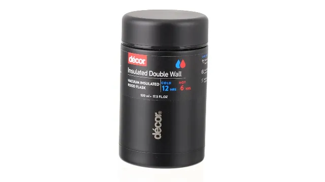 Decor insulated 520ml food flask(Black)