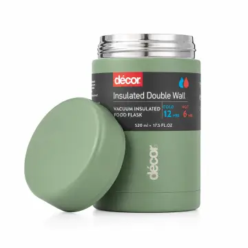 Decor insulated 520ml food flask(green)