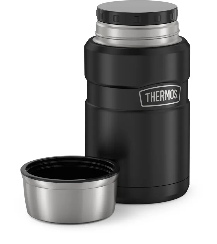 Thermos 710ml stainless king food flask(matte black)
