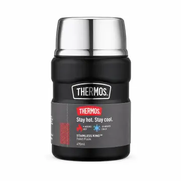 Thermos 470ml stainless king food flask(matte black)