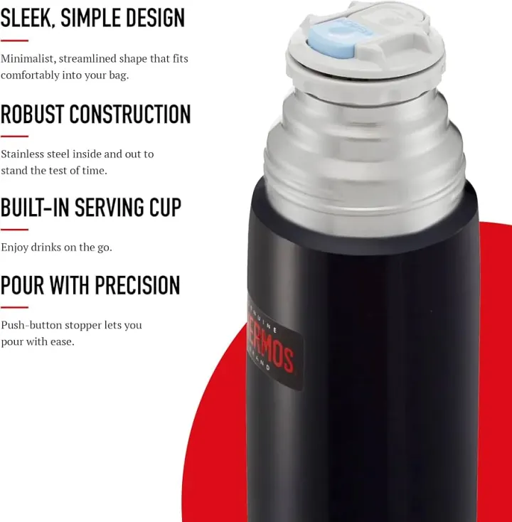 Thermos 500ml water flask(deep blue)