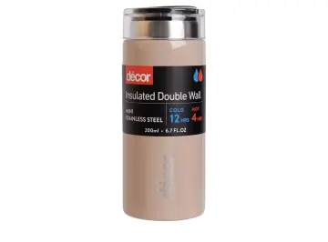 Decor 200ml mini insulated water flask(latte)
