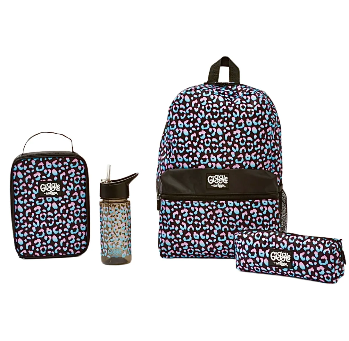 Smiggle by giggle (4pcs set) backpack (black)