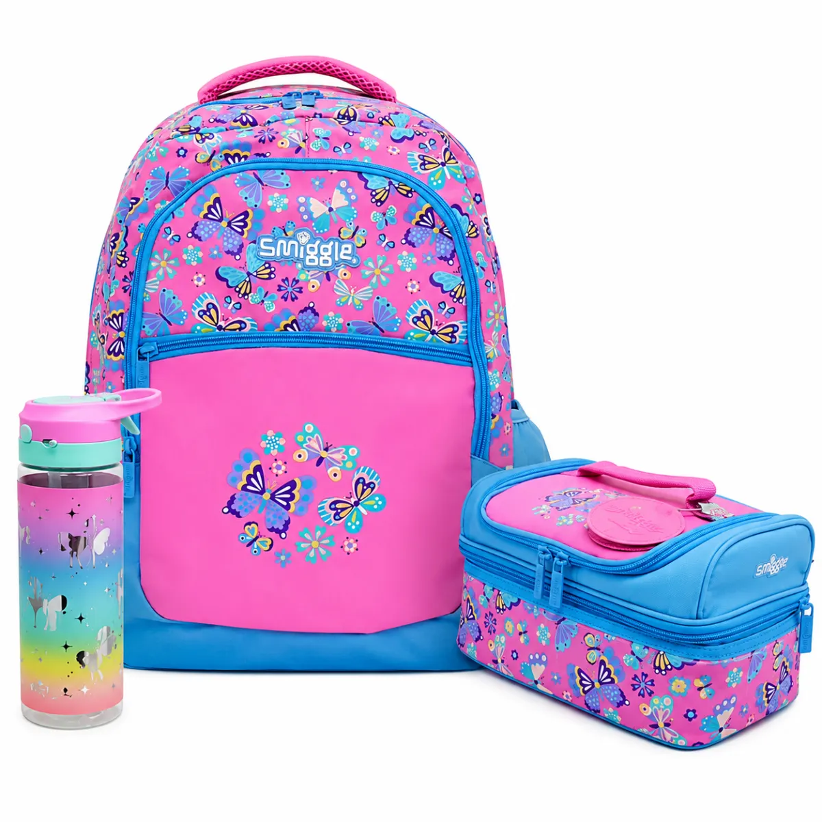 Smiggle butterfly(3pcs) backpack