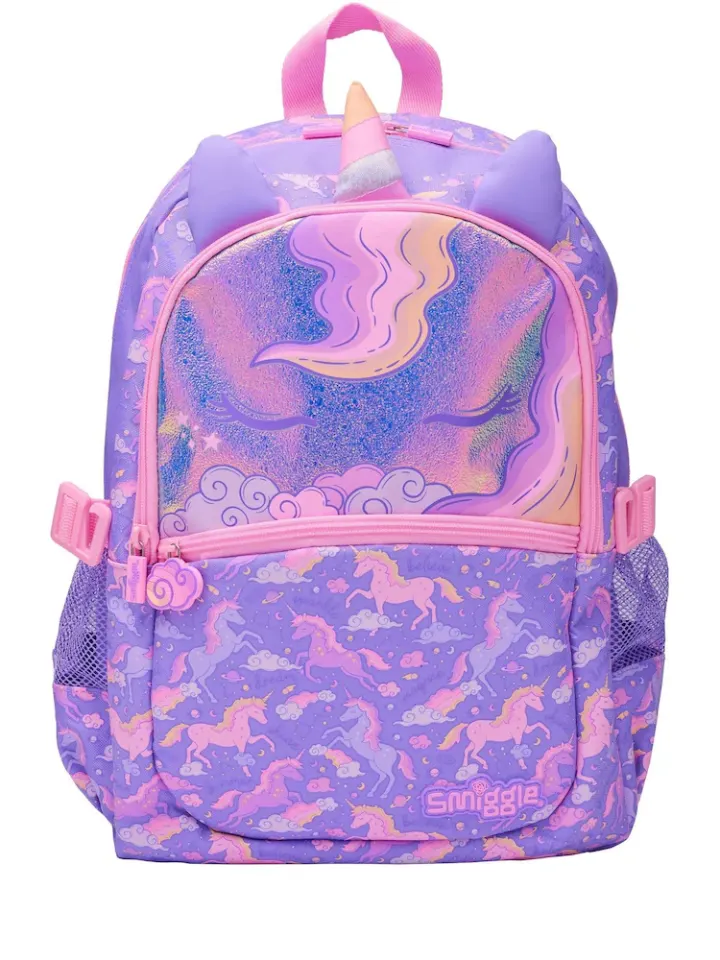 Smiggle eclipse (4pcs)backpack (pink)