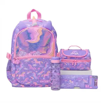 Smiggle eclipse (4pcs)backpack (pink)