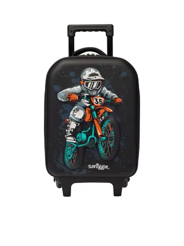 Smiggle bike junior hardtop trolley bag(black)