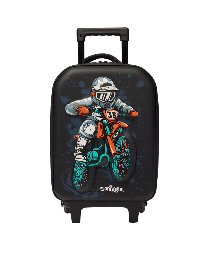 Smiggle bike junior hardtop trolley bag(black)