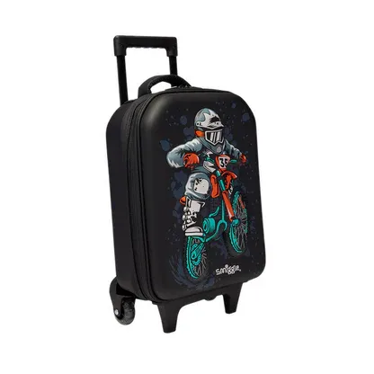 Smiggle bike junior hardtop trolley bag(black)