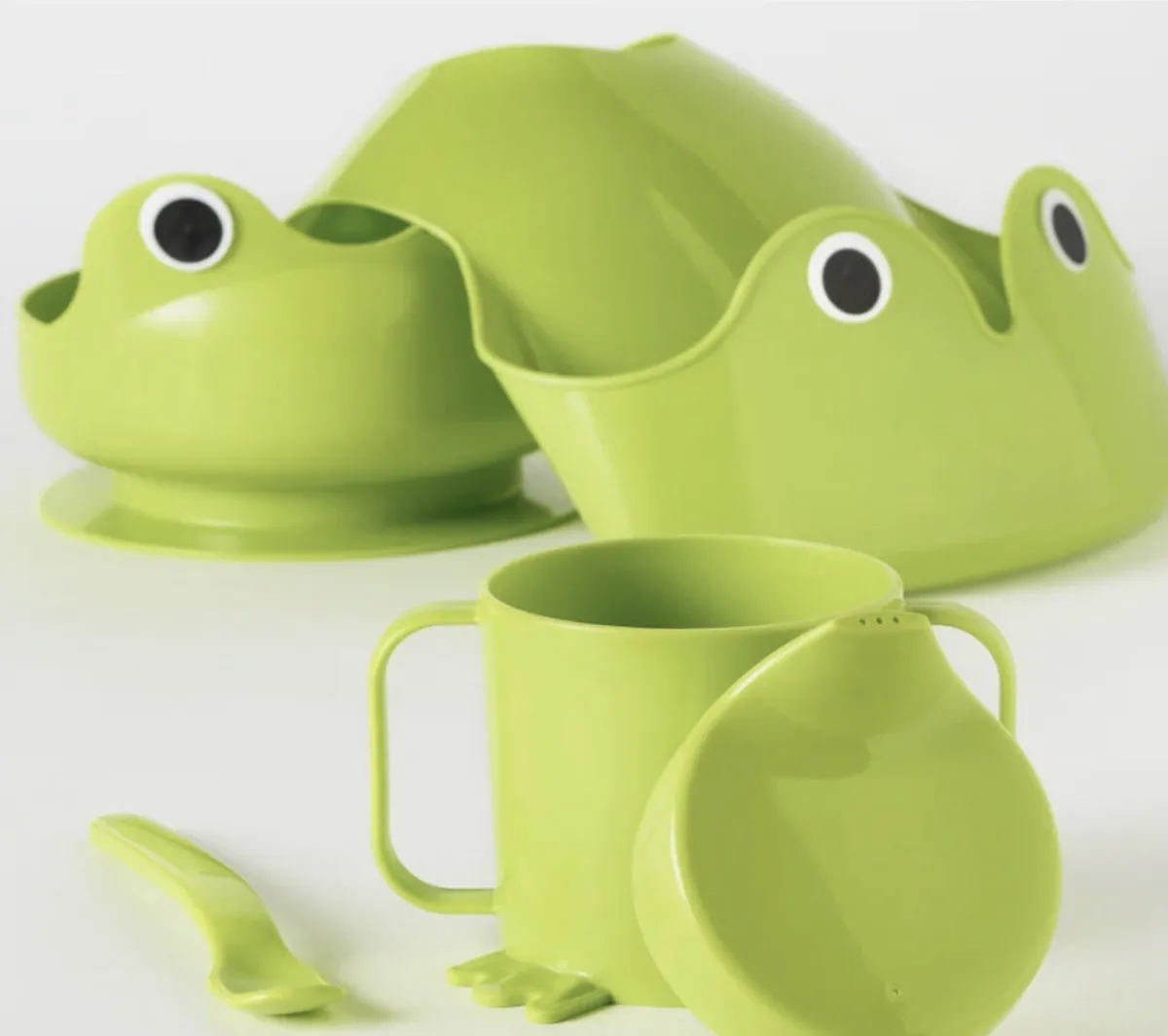 IKEA 4-piece eating set,MATA, green