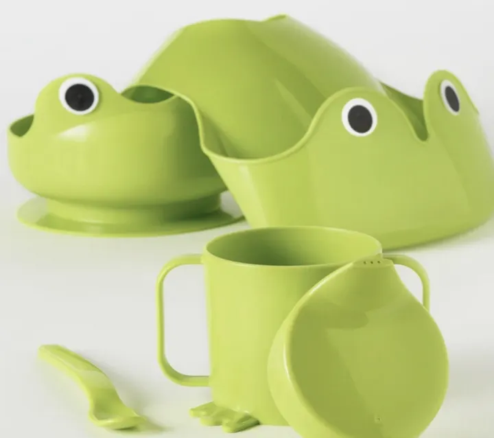 IKEA 4-piece eating set,MATA, green