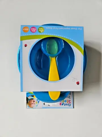 First step travel feeding bowl(blue)