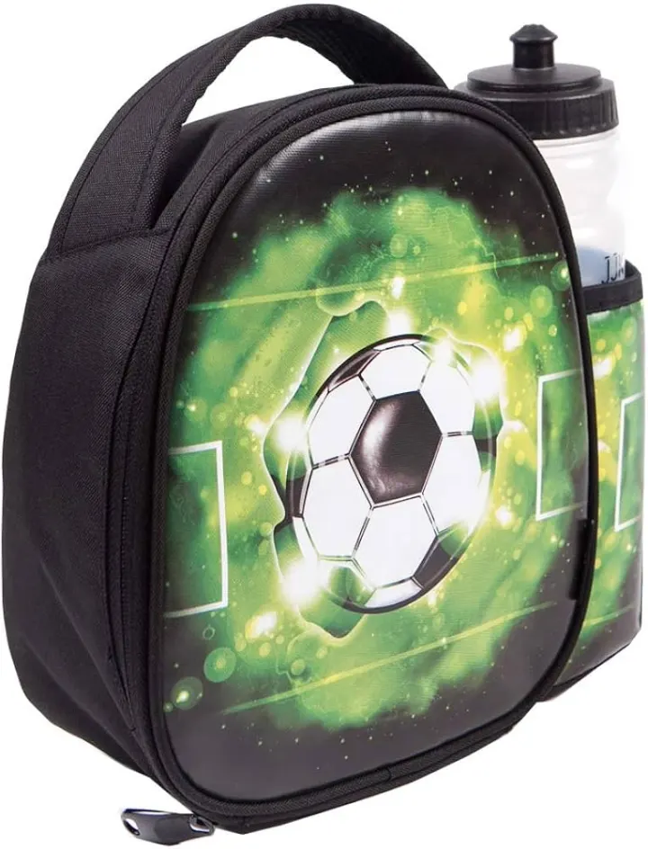 Junior Joy Football Lunch Bag with bottle