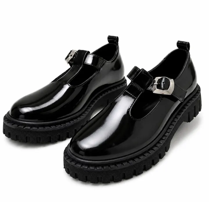 K Paffi Patent Mocasen girls school shoe