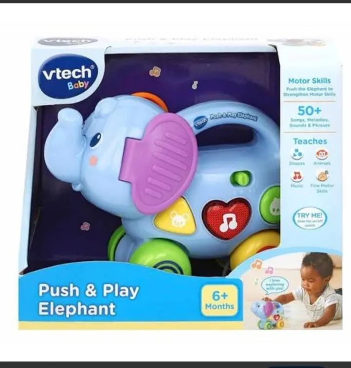 vtech push n play elephant