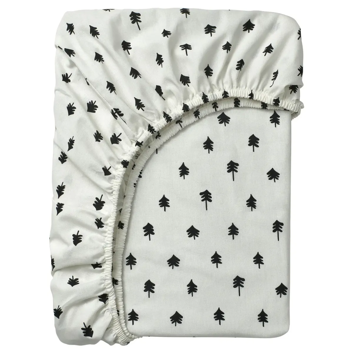 Gronfink fitted sheet for cot tree pattern