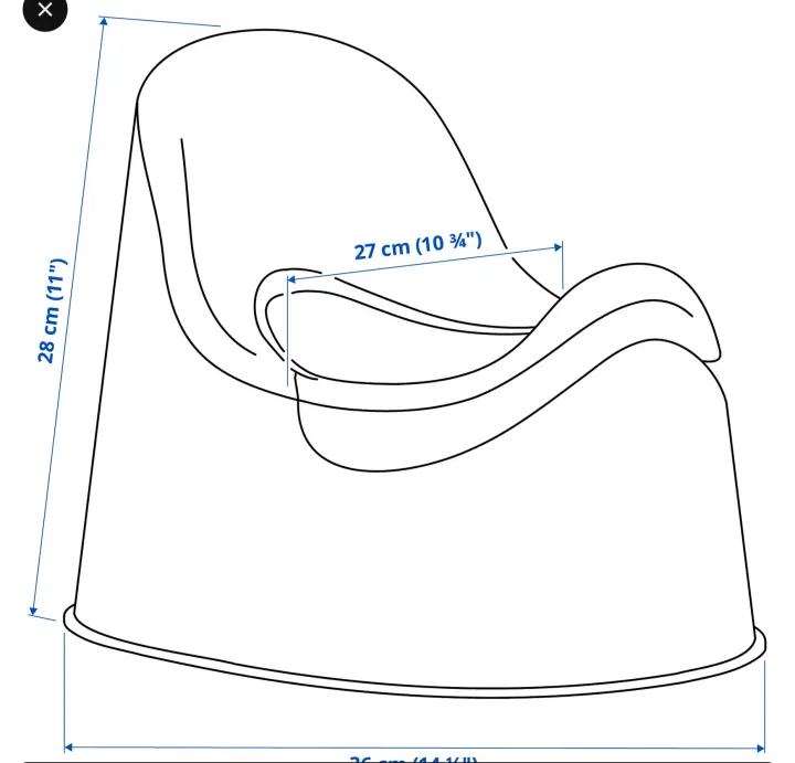 LOCKIG childrens potty white