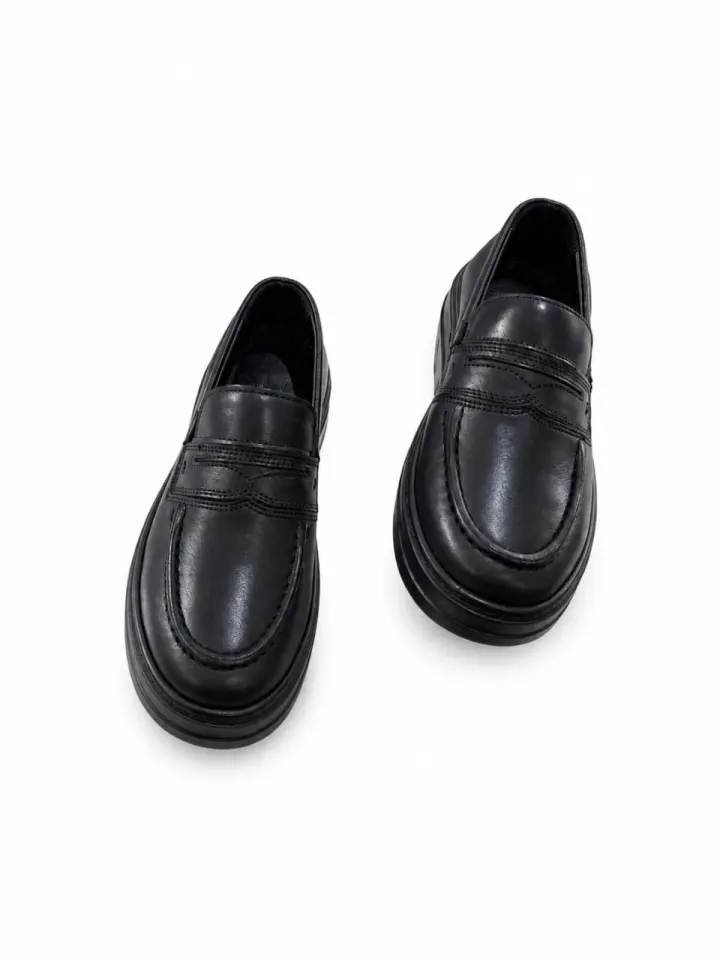 Kp Black Leather Shoe